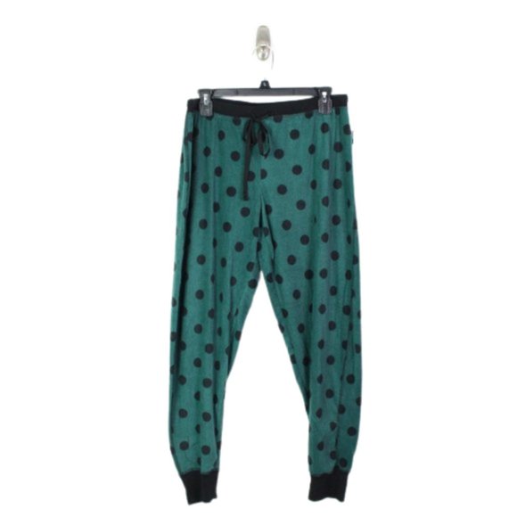 Pj Couture Other - PJ Couture Micro Fleece Polka Dot Pajama Pants Green L